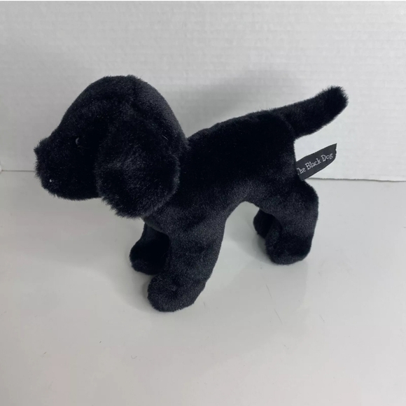 The Black Dog Tavern Black Lab Realistic Plush Stuffed Animal Douglas 6” - Picture 2 of 4